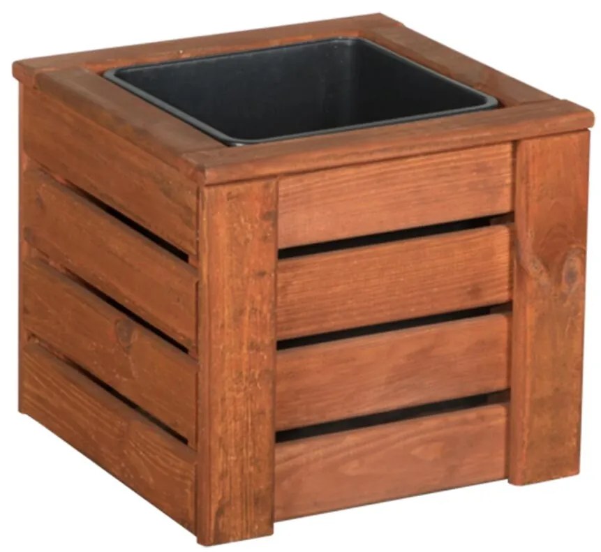 Drevený obal na kvety Kwartet I