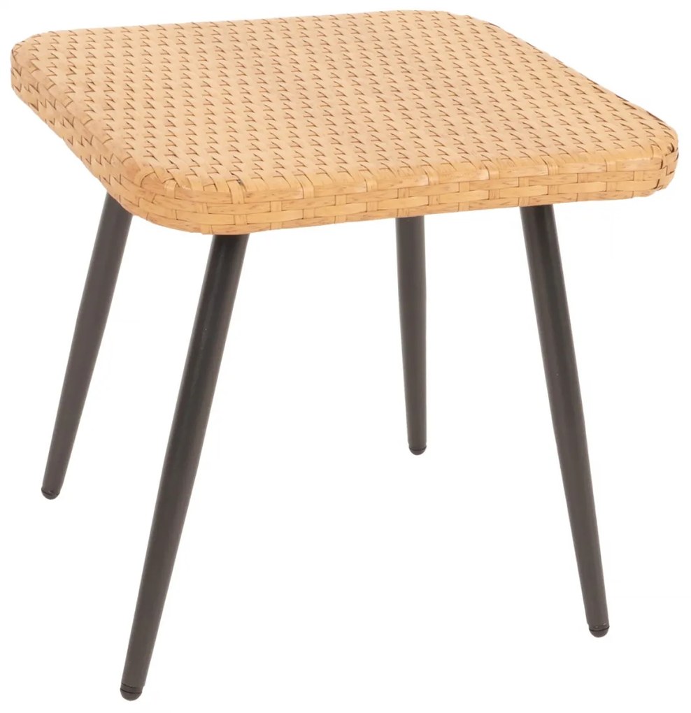 Záhradná súprava stoličiek a stolíka HWC-N34 - tmavo sivá