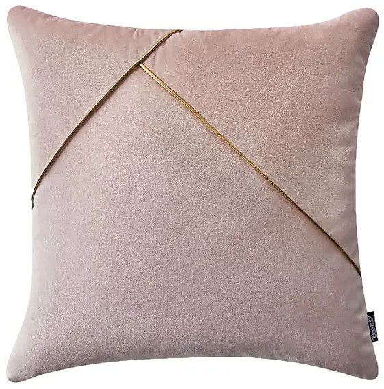 Jednofarebný dekoračný vankúš 45x45cm Glam Simple &#8211; Pink