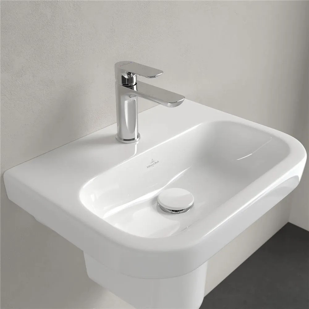 VILLEROY &amp; BOCH Architectura závesné umývadielko s otvorom, bez prepadu, 500 x 380 mm, biela alpská, 43735101