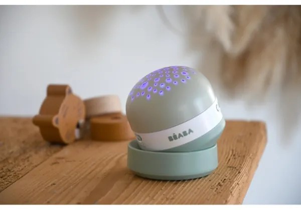 Beaba - projektor s melódiou PIXIE, USB/5V, 1300 mAh, zelený