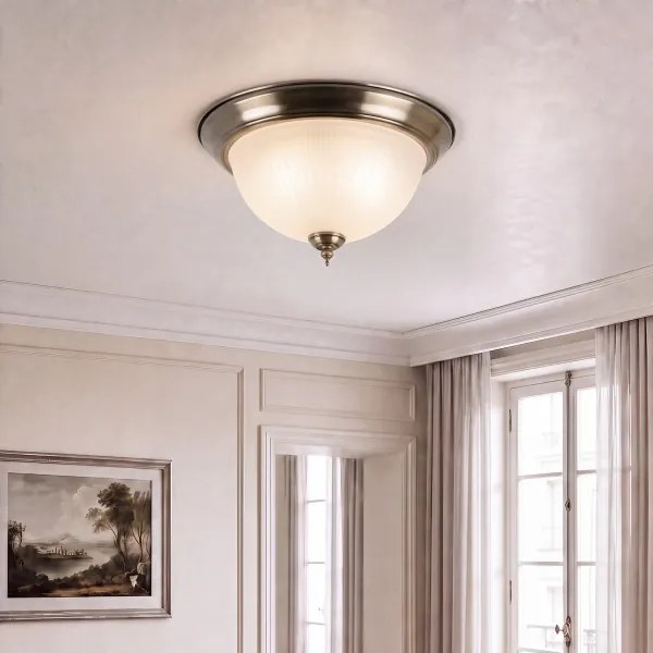 Brilagi - Stropné svietidlo FRESCO 2xE27/40W/230V priemer 28 cm mosadz