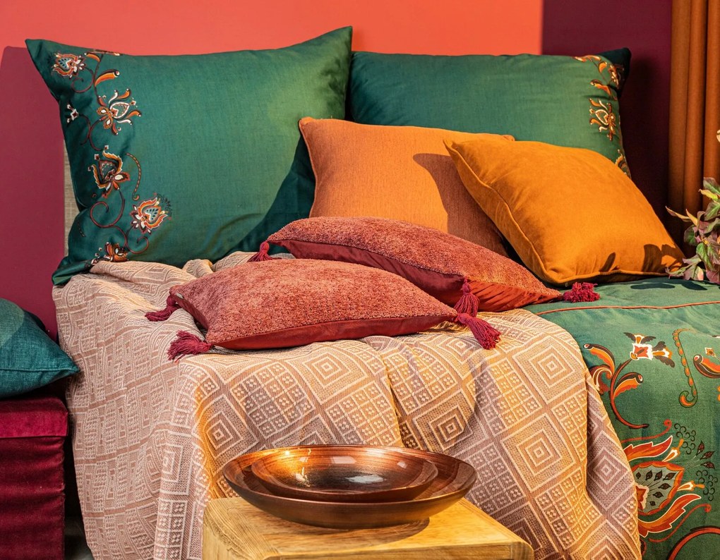 POSTEĽNÉ OBLIEČKY TERRA COLLECTION MOROCCO3 140X200 CM, 1 KS 70X90 CM VZOROVANÉ