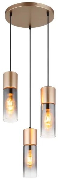 Globo 21000-3HCA - Závesné svietidlo na lankách ANNIKA 3xE27/25W/230V pr. 30 cm