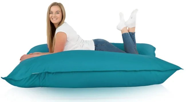 Vankúš na sedenie modrý nylon