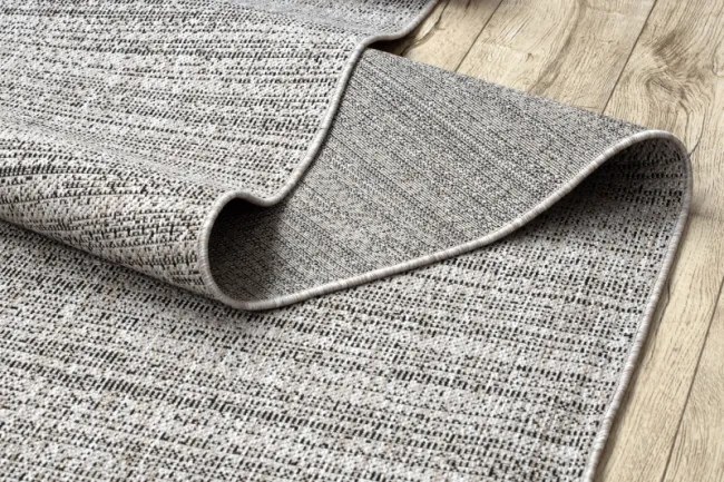 Behúň SIZAL FLOORLUX vzor 20389 strieborný / čierny