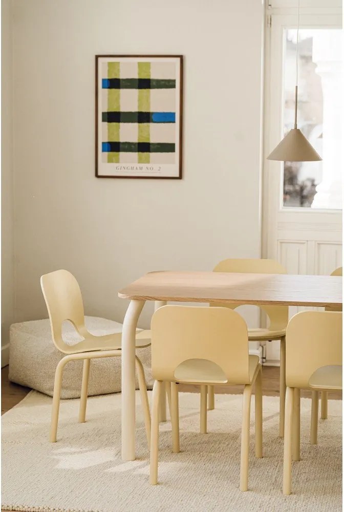 Jedálenský stôl s doskou v dubovom dekore 80x140 cm Meko – noo.ma
