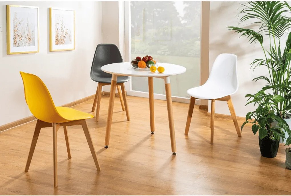 Svetlosivá stolička MORIS