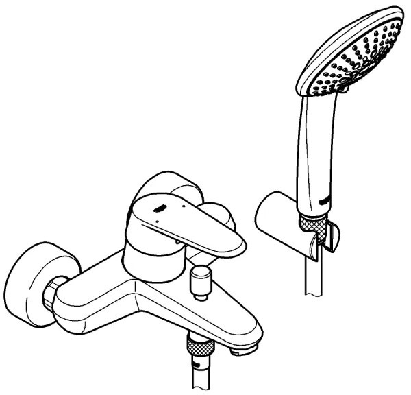 GROHE 33395002 - Vaňová batéria EURODISC COSMOPOLITAN lesklý chróm