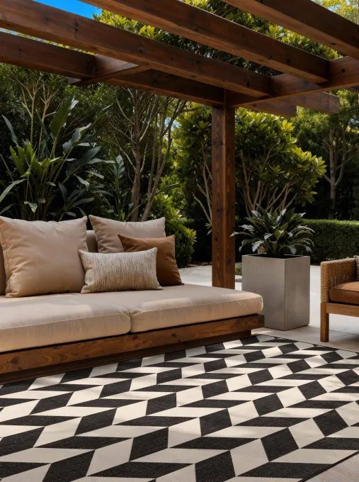 Koberec Ted Baker Haringey Terrick čierny / biely