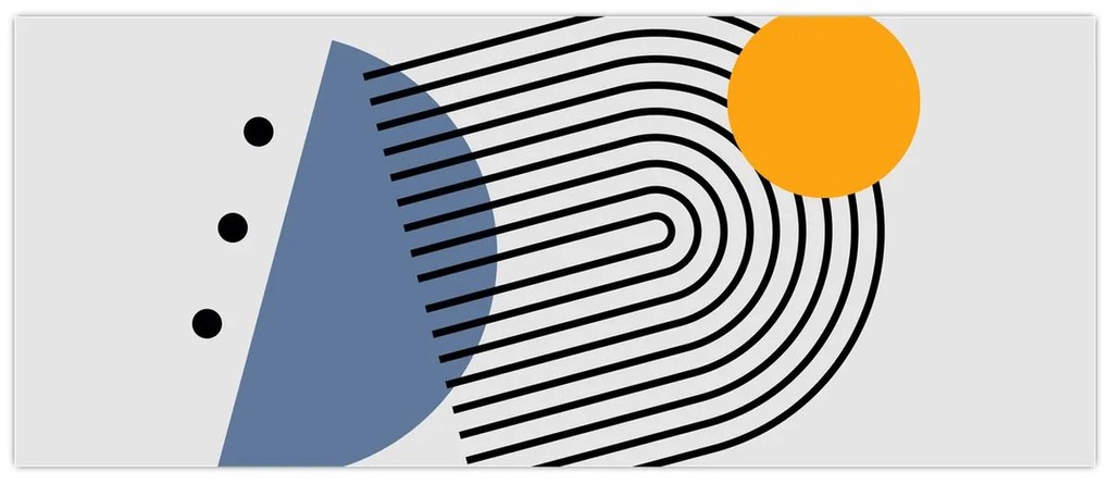Obraz - Minimalistická abstrakcia N⁰2 (120x50 cm)