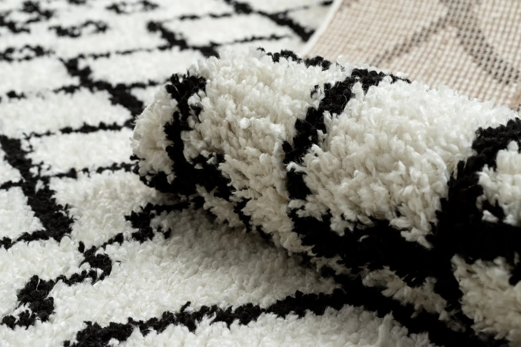 Behúň BERBER SAFI, biely, strapce