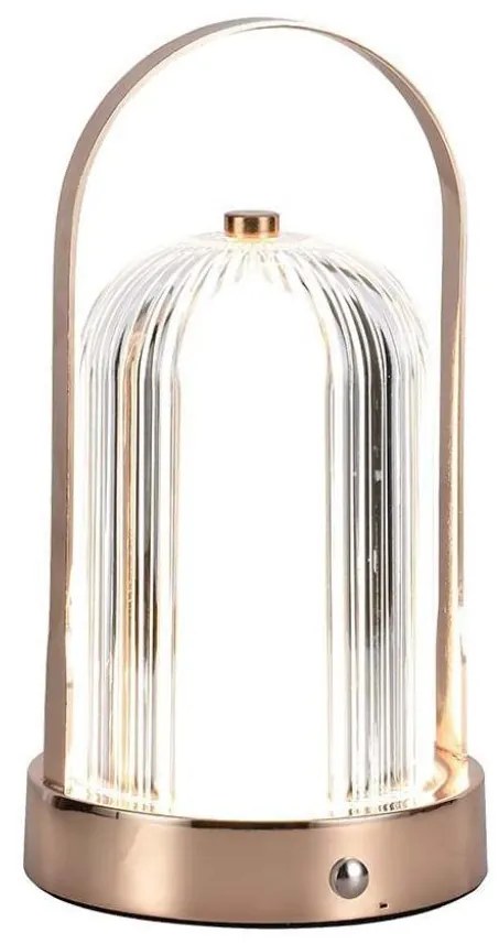 V-Tac LED Stmievateľná stolná lampa LED/1W/5V 3000-6000K 1800 mAh meď 7991