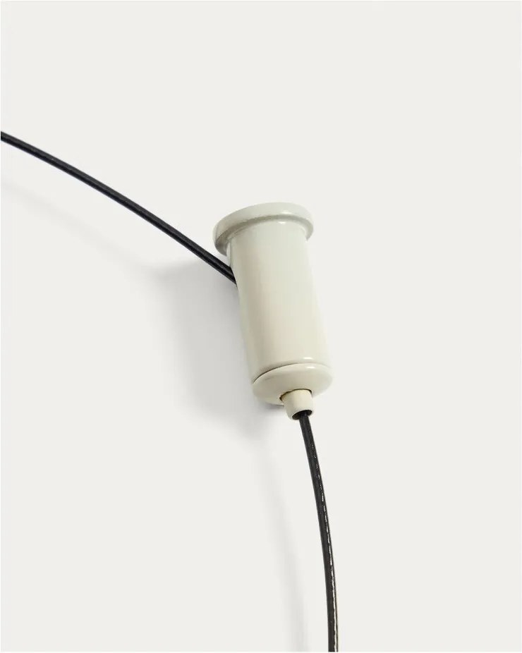 Svetlosivé LED stmievateľné závesné svetlo s kovovým tienidlom Porte – Kave Home