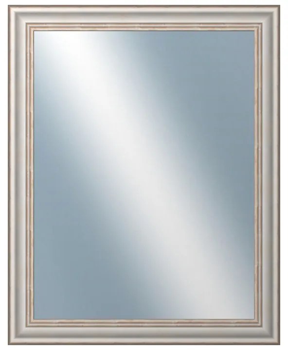 DANTIK - Zrkadlo v rámu, rozmer s rámom 40x50 cm z lišty TOULON biela veľká (2665)