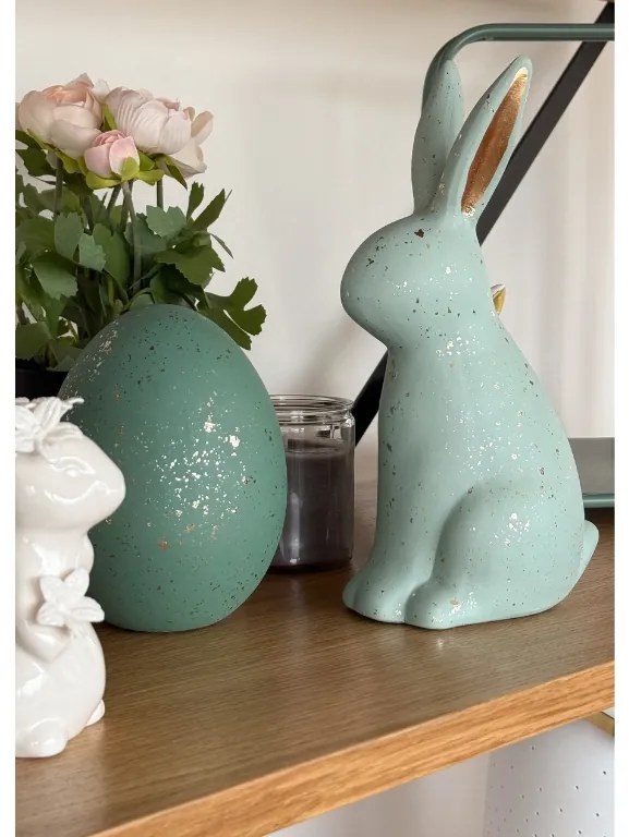 Keramické vajíčko GOLD FLECKS 14 cm zelené - viac možností