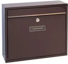 Modulová kovová poštová schránka Casal, hnedá