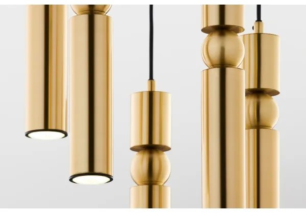 Jupiter 2020 - Luster na lanku ALAS 5xGU10/10W/230V zlatá