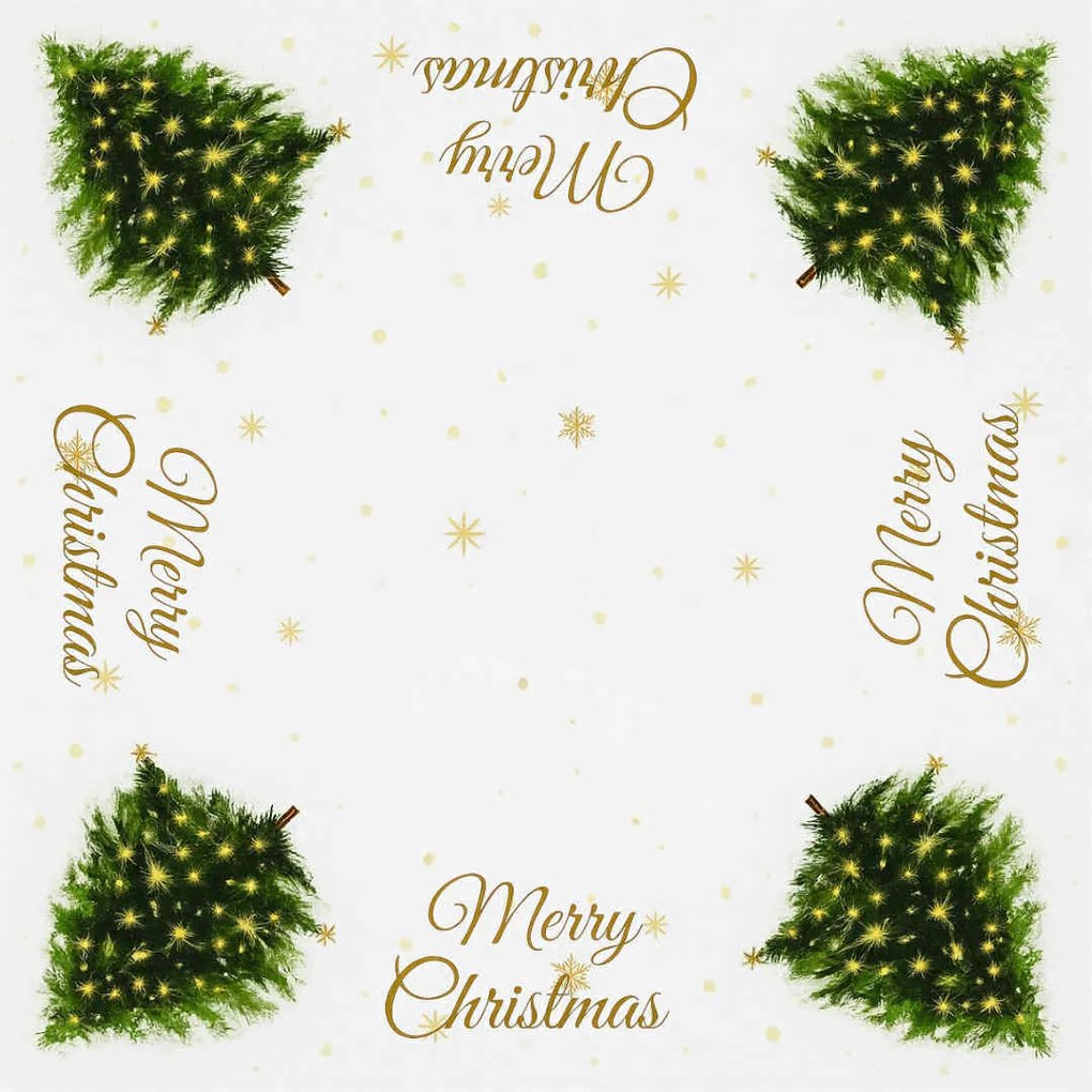 Vianočný obrus Merry Christmas 140x180cm TiaHome