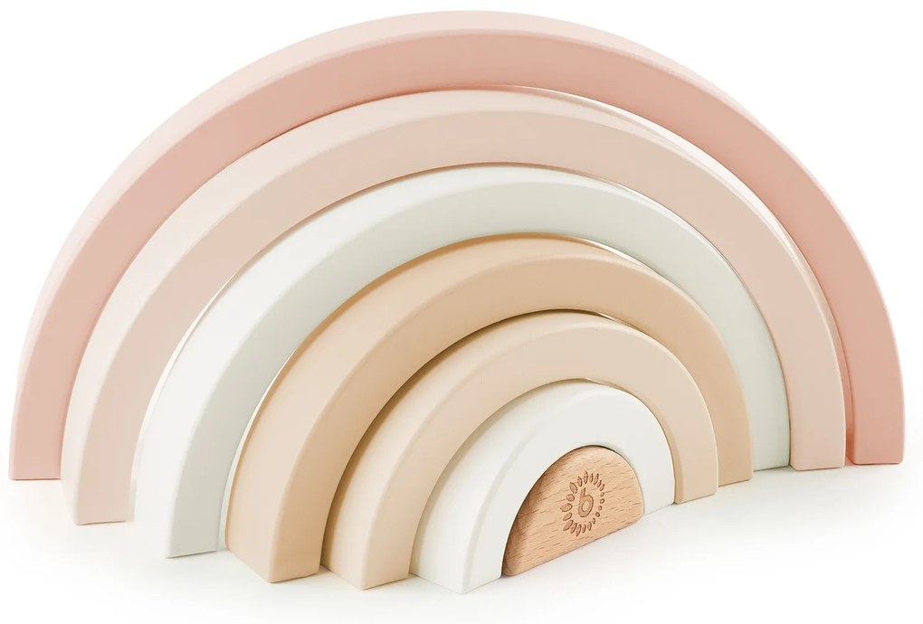 Bieco - Skladacia drevená dúha - jelenček Ella
