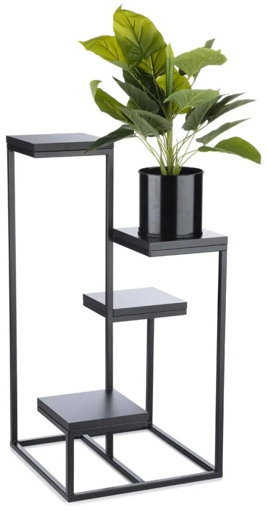 Kvetinový stojan LOFT 79 cm čierny
