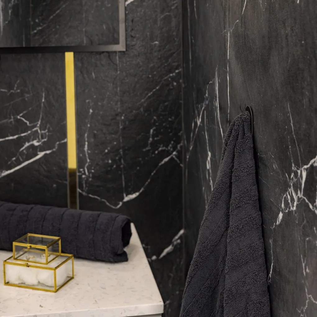 Laveo Miri, 1-háčik na uteráky, čierna matná, LAV-ALM_711S