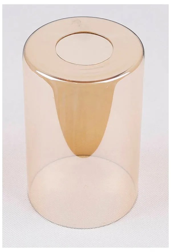 Čierne závesné svietidlo so skleneným tienidlom 10x34 cm Bistro - Candellux Lighting