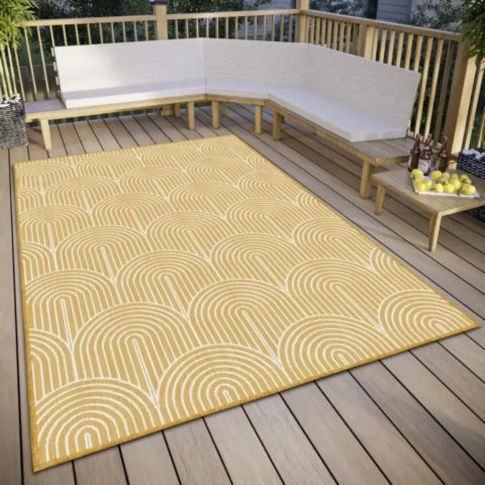 Okrovožltý vonkajší koberec 80x150 cm Pangli Ochre – Hanse Home