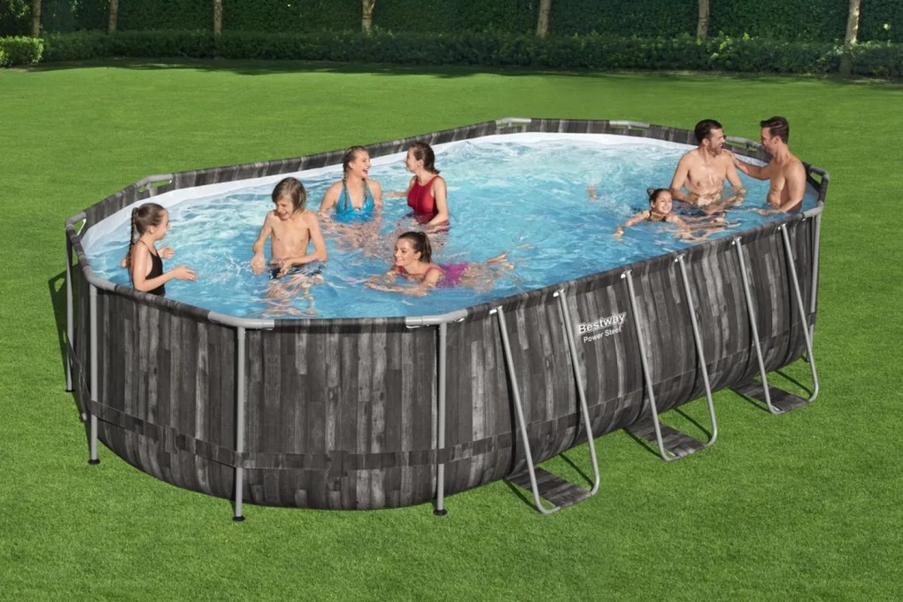 Bazén 610 x 366 x 122 cm Power Steel BESTWAY - 5611R