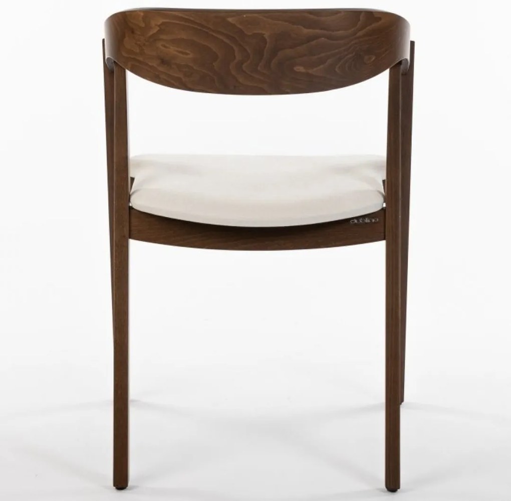 NELL buková drevená stolička beech up walnut