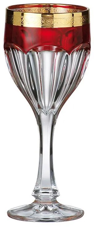 BOHEMIA SAFARI RUBIN POHÁR NA VÍNO 290 ML SADA 6 KS