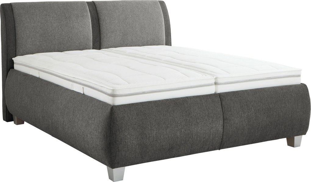 XXXLutz ČALÚNENÁ POSTEĽ, 180/200 cm, sivá, modrosivá Beldomo - Sleep - Postele - 002873002202