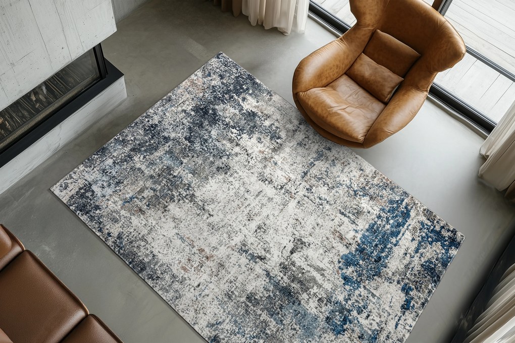 Obsession, Kusový koberec Posh 303 Blue, 80x150, modrá, chodba / predsieň