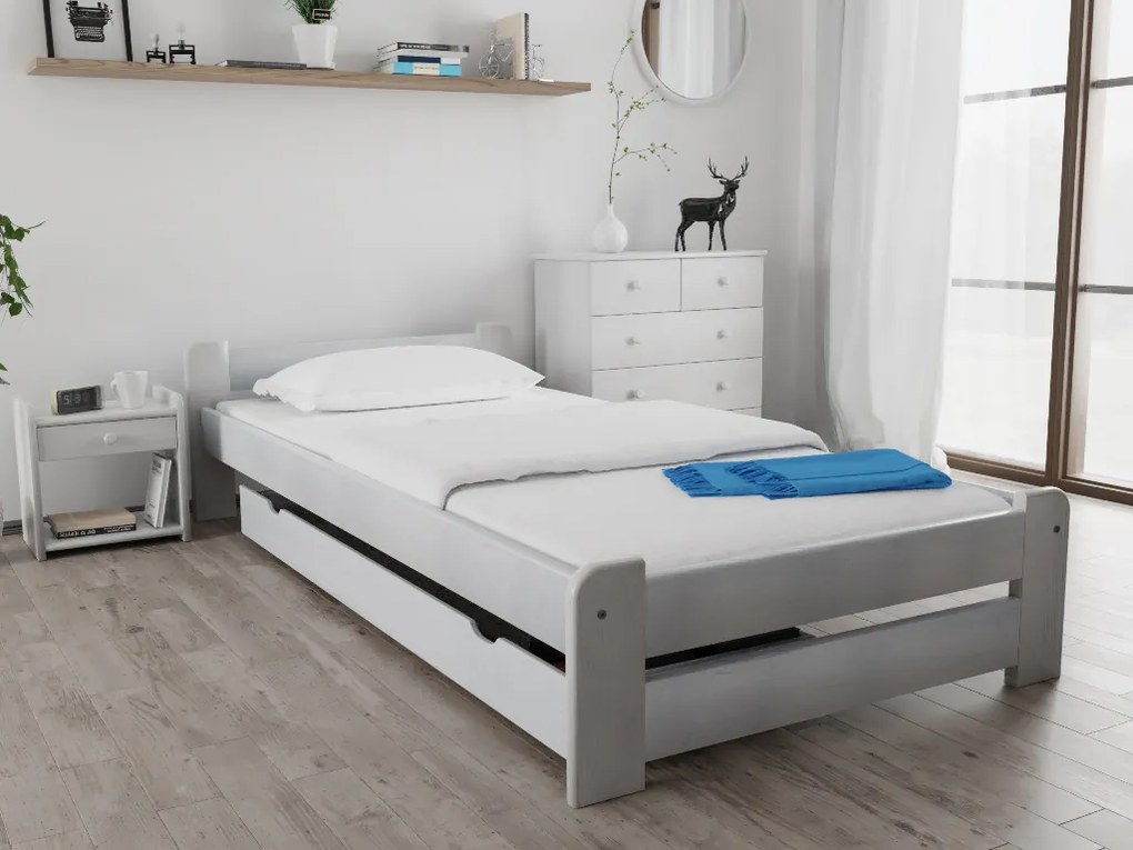 Posteľ Emily 80 x 200 cm, biela Matrac: Matrac COCO MAXI 20 cm