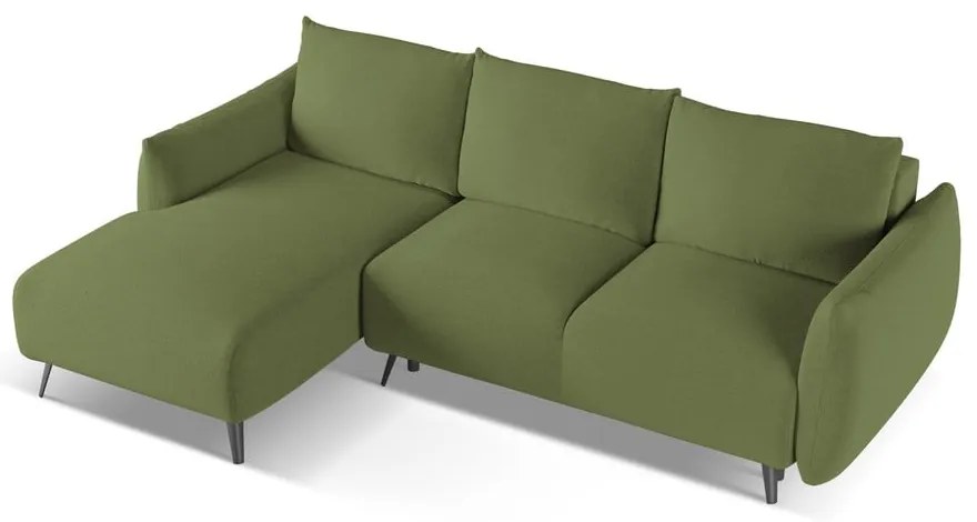 Zelená rohová pohovka (ľavý roh) Malie – Makamii