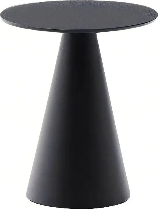 Okrúhly odkladací stolík so sklenenou doskou ø 35 cm Wilshire – Kave Home