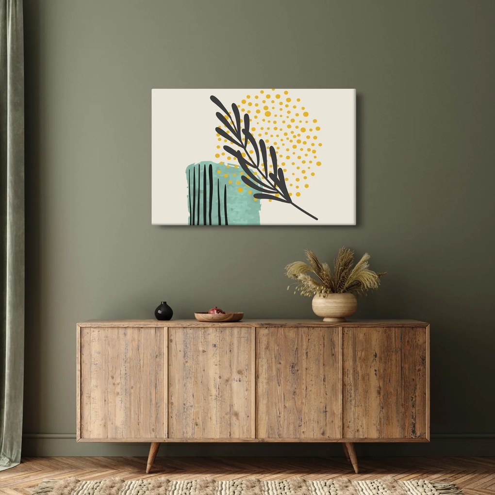 Obraz - Abstraktné listy N⁰3 (90x60 cm)