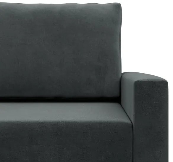 Rohová rozkladacia sedačka BLANK Elegant tmavosivá