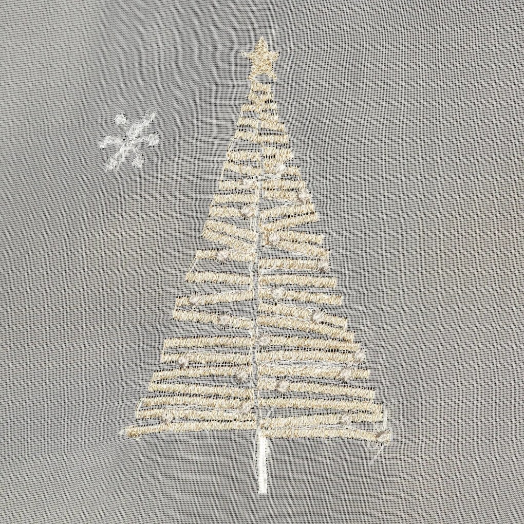 ZÁCLONA NA PÚTKACH XMAS11 350X145 CM VZOROVANÁ