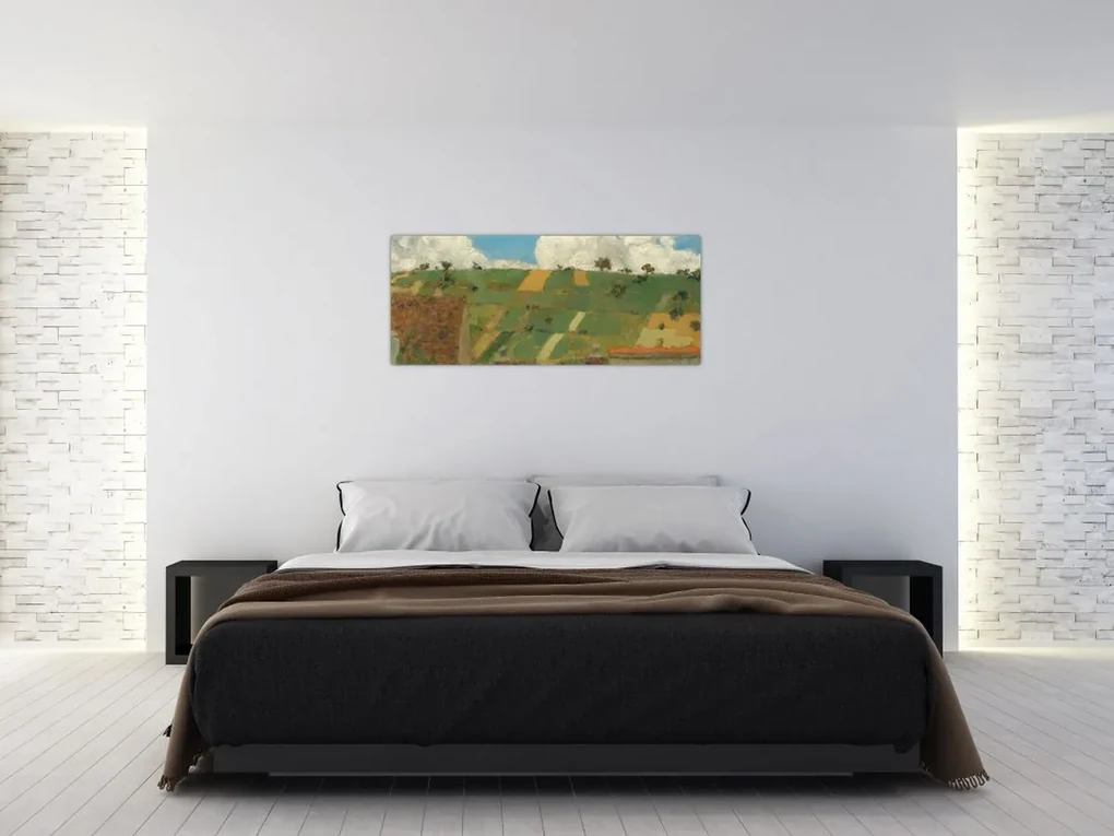 Obraz - Edouard Vuillard, Landscape of the Ile de France, reprodukcia (120x50 cm)