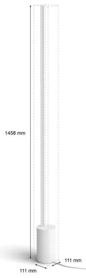 Philips - LED RGBW Stmievateľná stojacia lampa Hue SIGNE LED/29W/230V 2000-6500K
