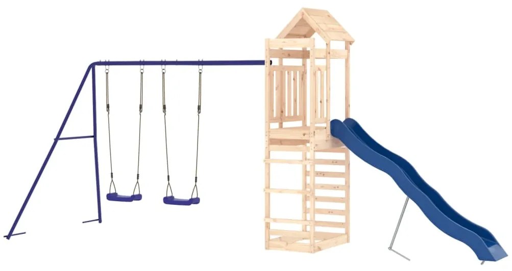 Vonkajšia súprava na hranie masívna borovica