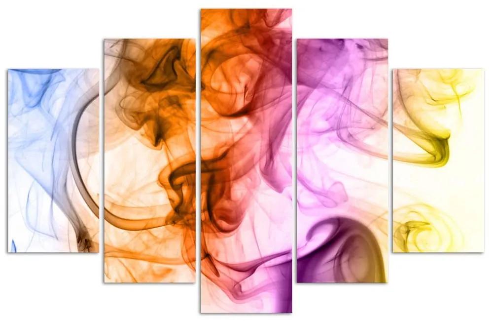 Gario Obraz na plátne Hra s farbami - 5 dielny Rozmery: 100 x 70 cm