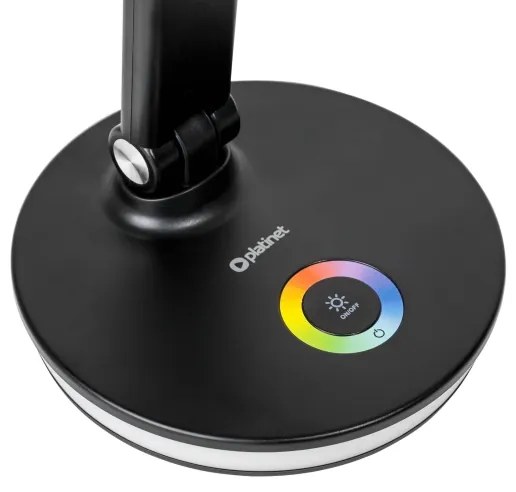 LEDRGBW Stmievateľná stolná lampa s funkciou powerbanky LED/12W/5V 2800-6000K čierna