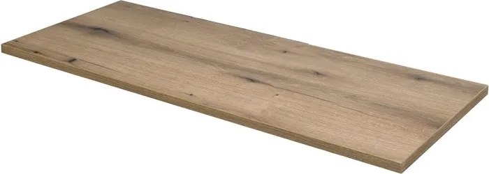 Kúpeľňová skrinka Fiji Pati s doskou a umývadlami 120 cm biela/dub coast evoke