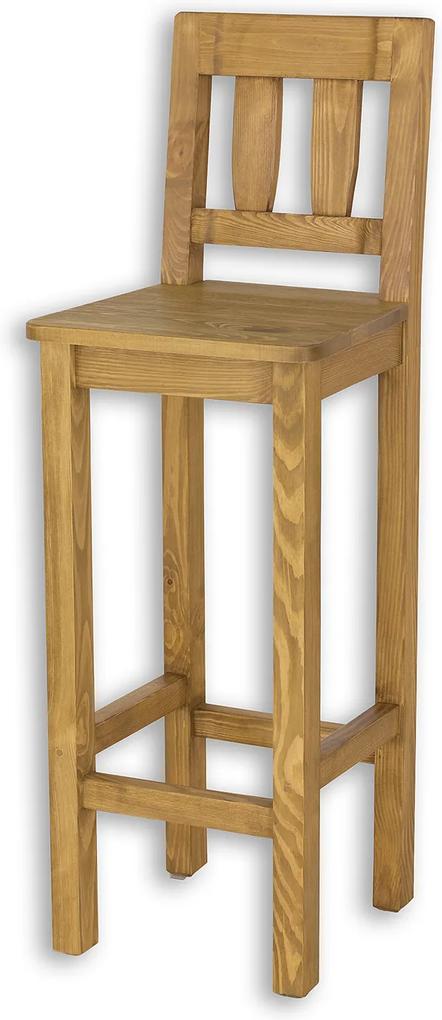WOSK Barová stolička z masívu SIL 10 Farba nábytku:: K01 - Svetlý vosk, Farba dosky:: K01 - Svetlý vosk
