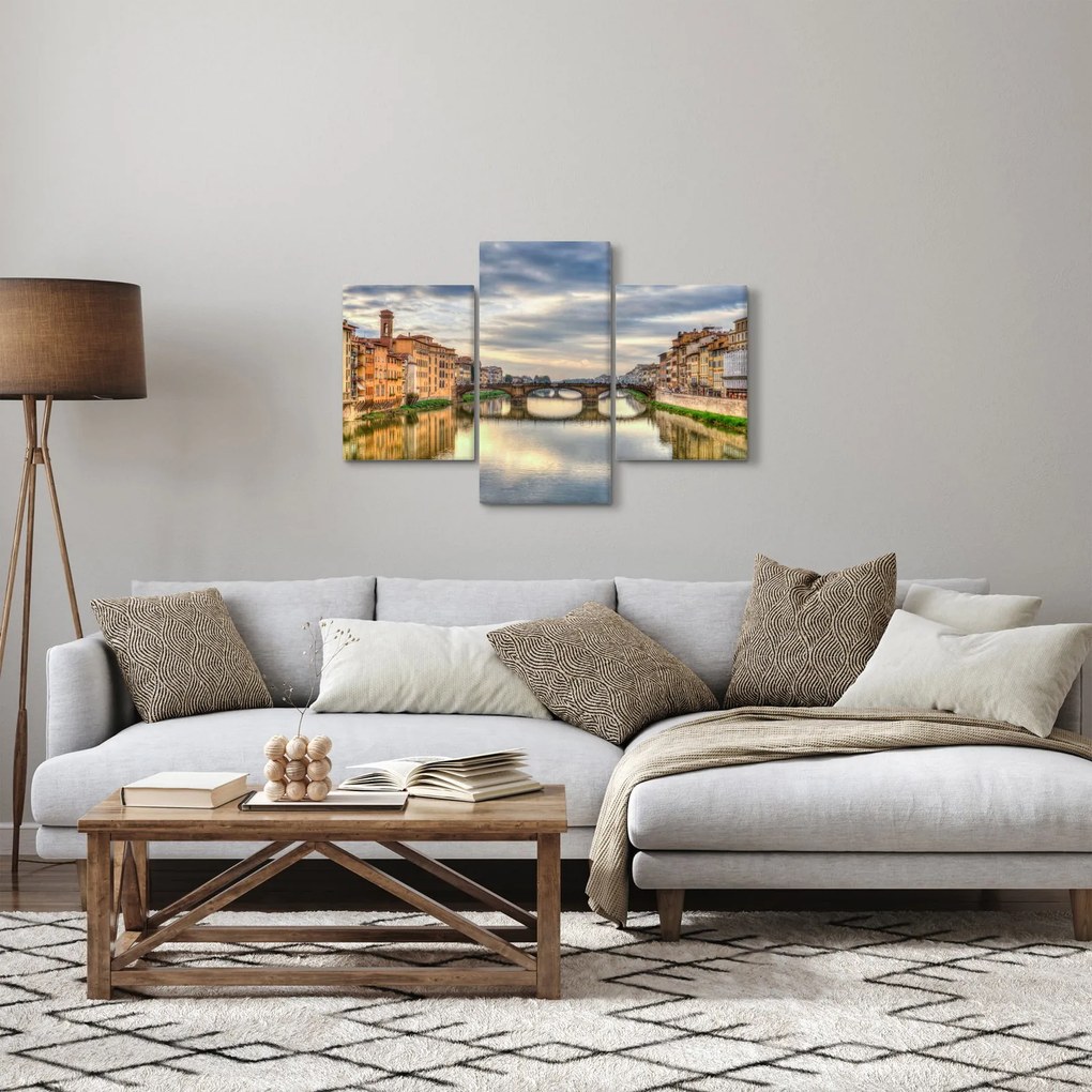 Obraz - Most cez rieku (90x60 cm)