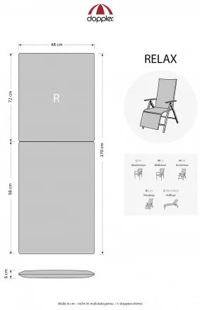 Doppler ELEGANT 2430 relax - poduška na relaxačné kreslo s podhlavníkom