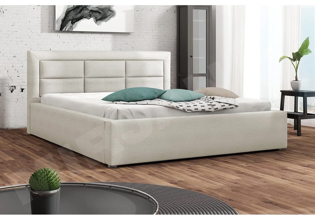 Manželská posteľ Pesto, Rozmer postele: 200x200, Dostupné poťahy: Victoria 14 866
