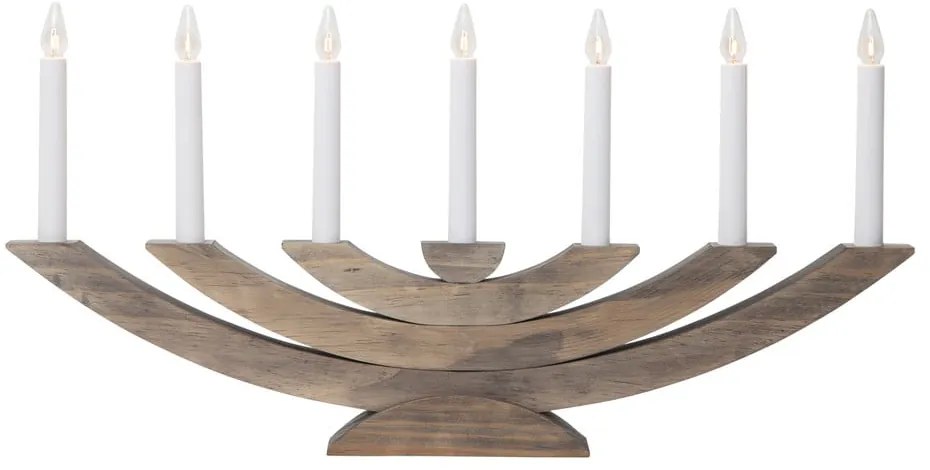 Hnedá vianočná svetelná dekorácia Navida – Star Trading